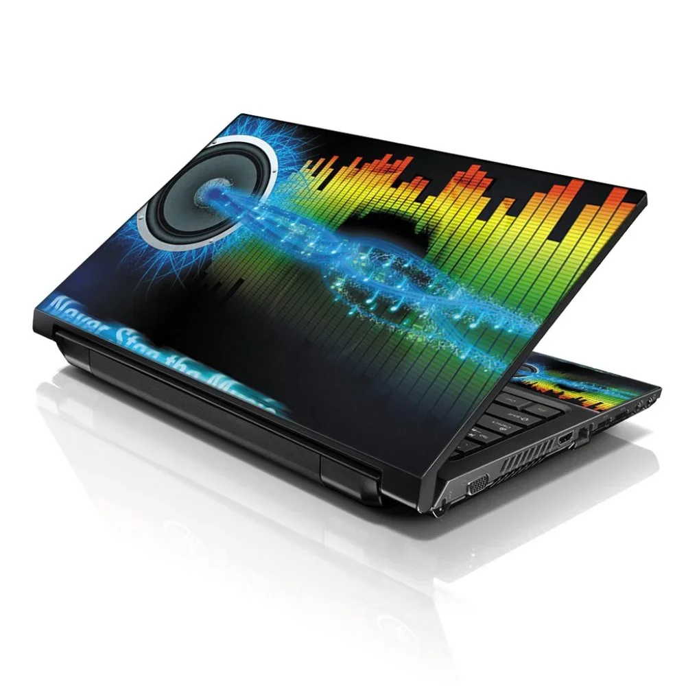 LSS 15.6 & 17.3 Inches Laptop Notebook Skin Sticker Decal - Musical Vibes